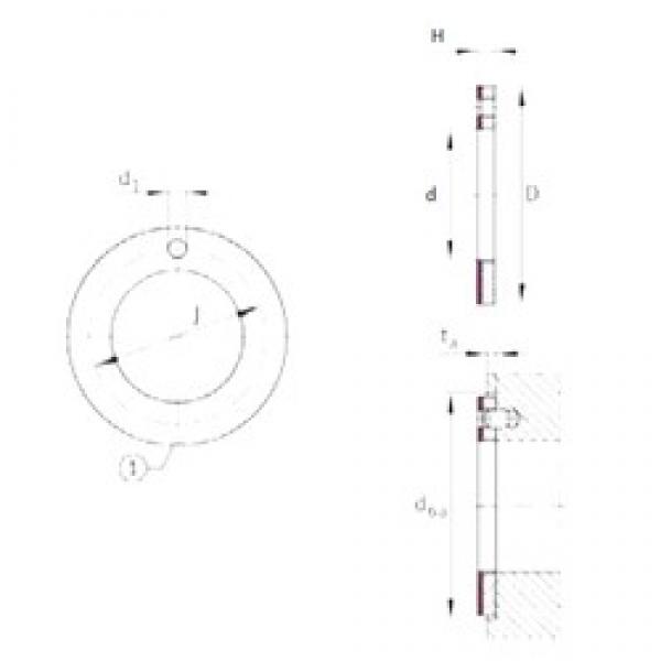 INA EGW10-E40 محامل عادي #3 image