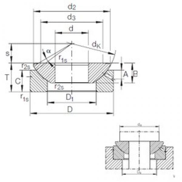 70 mm x 160 mm x 40 mm  INA GE 70 AX محامل عادي #3 image