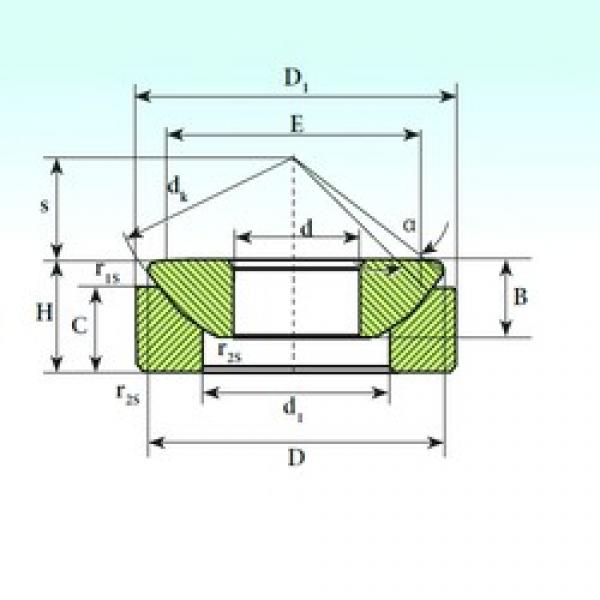 25 mm x 57,5 mm x 16,5 mm  ISB GX 25 CP محامل عادي #3 image