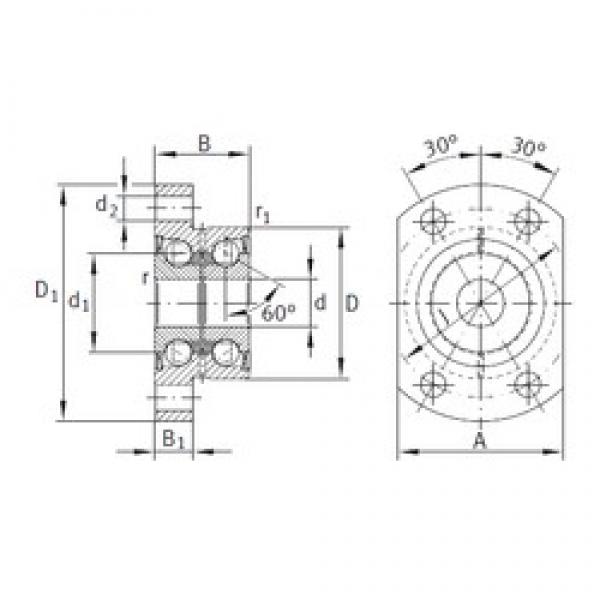 10 mm x 32 mm x 20 mm  INA ZKLFA1050-2Z الاتصال الكرات الزاوي #3 image