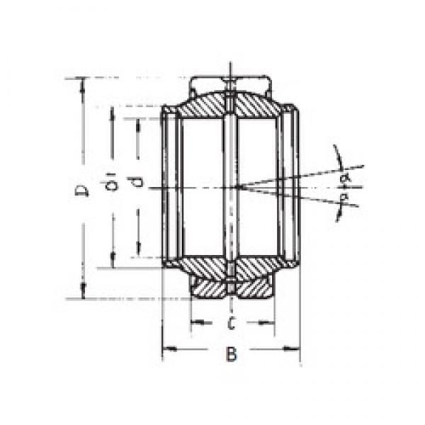 12 mm x 22 mm x 12 mm  FBJ GEEW12ES-2RS محامل عادي #3 image