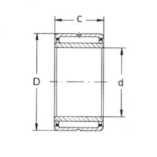 85 mm x 115 mm x 36 mm  FBJ NKI 85/36 محامل إبرة الأسطوانة #3 image