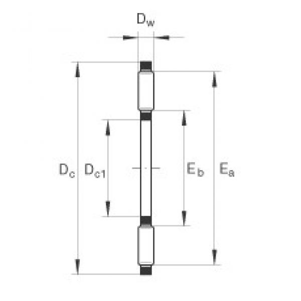 INA TC613 المحامل الدوارة الاتجاه #3 image