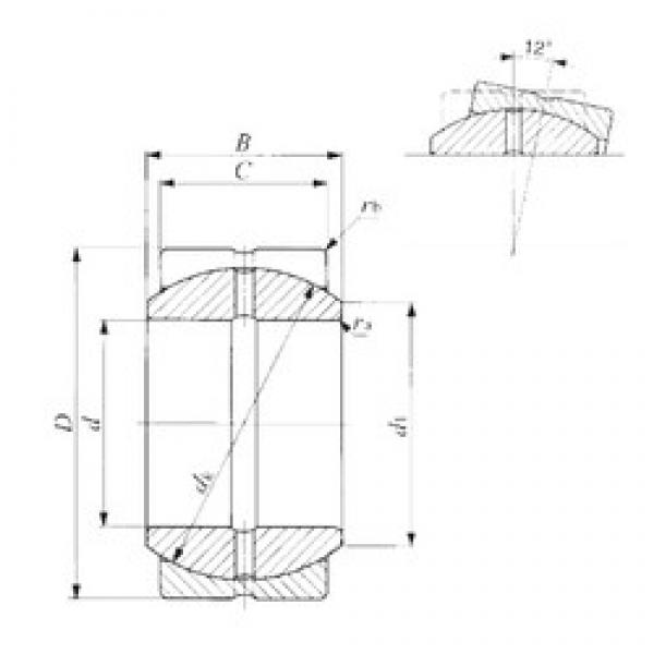 19.05 mm x 31,75 mm x 16,66 mm  IKO SBB 12 محامل عادي #3 image