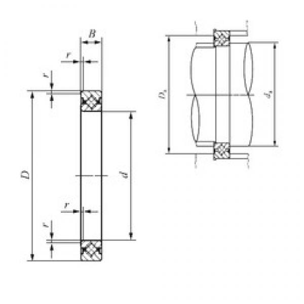 160 mm x 186 mm x 13 mm  IKO CRBS 16013 المحامل الدوارة الاتجاه #3 image