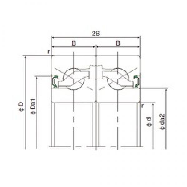 25 mm x 62 mm x 15 mm  NACHI 25TAB06DF-2NK فحوى الكرات #3 image