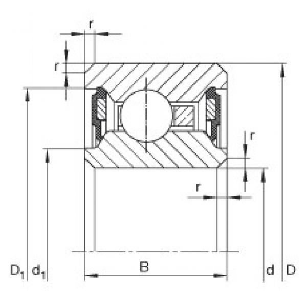 7 inch x 196,85 mm x 12,7 mm  INA CSCU070-2RS الكرات الأخدود العميق #3 image