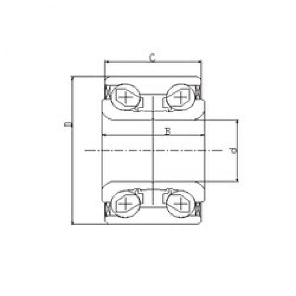 37 mm x 72 mm x 37 mm  ILJIN IJ141013 الاتصال الكرات الزاوي #3 image