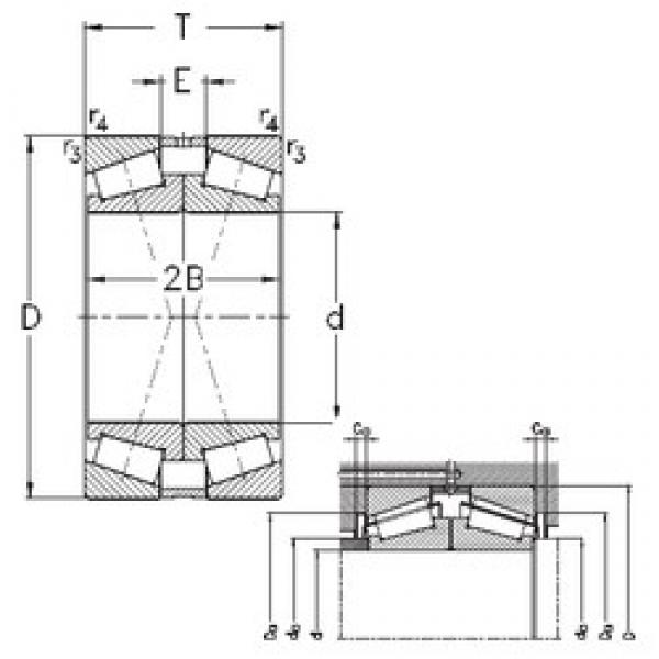 130 mm x 200 mm x 45 mm  NKE 32026-X-DF تناقص الأسطوانة المحامل #3 image