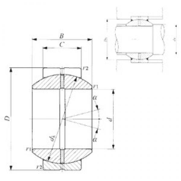 160 mm x 260 mm x 135 mm  IKO GE 160GS محامل عادي #3 image