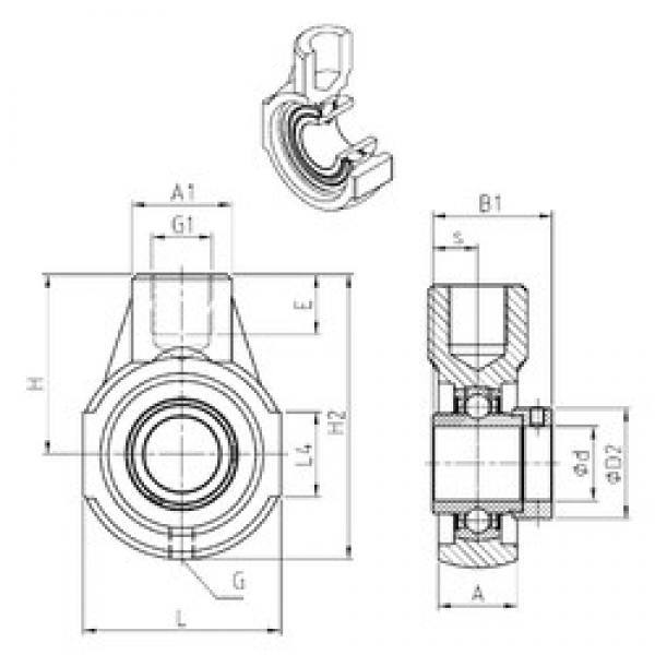 SNR EXEHE209 تحمل وحدات #3 image