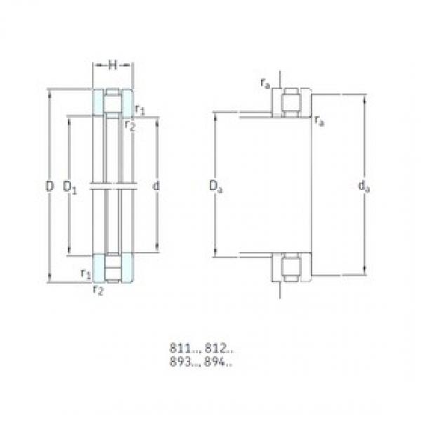 140 mm x 240 mm x 20,5 mm  SKF 89328M المحامل الدوارة الاتجاه #3 image