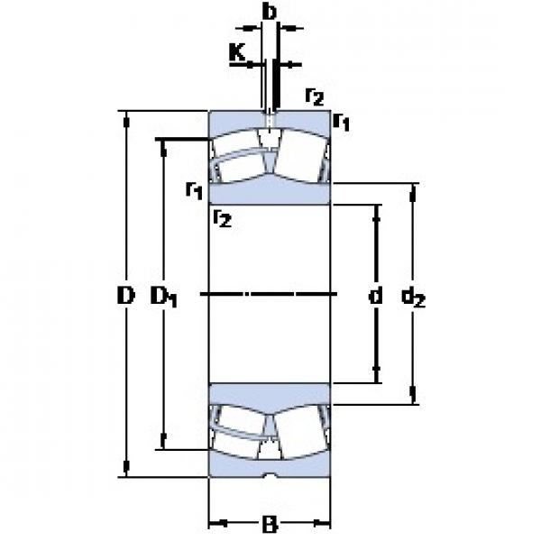 170 mm x 310 mm x 86 mm  SKF 22234 CC/W33 محامل كروية #3 image