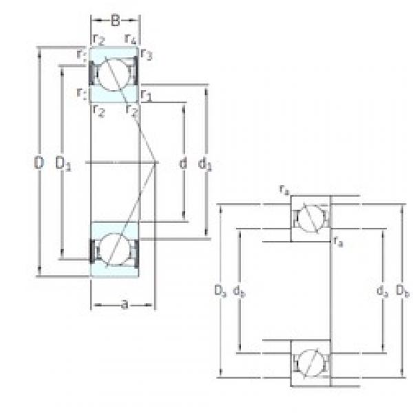 70 mm x 125 mm x 24 mm  SNFA E 270 /S /S 7CE1 الاتصال الكرات الزاوي #3 image