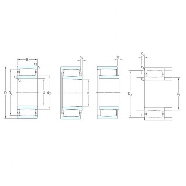 100 mm x 180 mm x 46 mm  SKF C2220 محامل أسطوانية #3 image