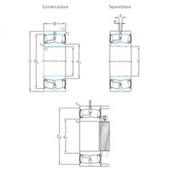 110 mm x 170 mm x 45 mm  SKF 23022-2CS/VT143 محامل كروية #3 image