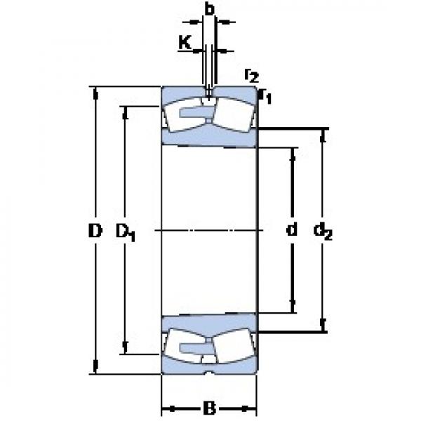 1180 mm x 1540 mm x 272 mm  SKF 239/1180 CAKF/W33 محامل كروية #3 image