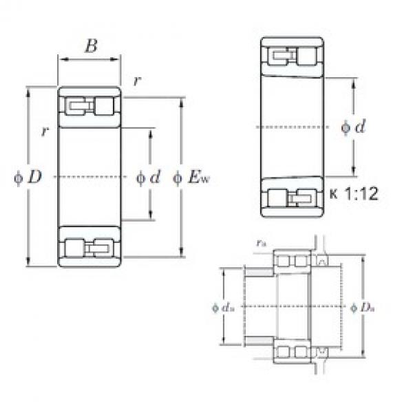 220 mm x 340 mm x 90 mm  KOYO NN3044K محامل أسطوانية #3 image