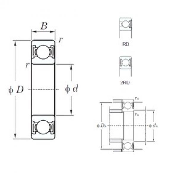 20 mm x 47 mm x 14 mm  KOYO 6204-2RD الكرات الأخدود العميق #3 image