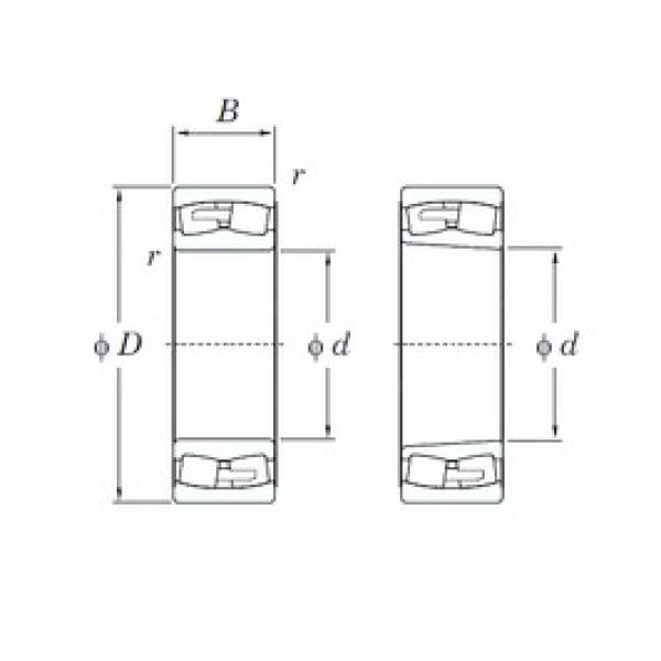 200 mm x 310 mm x 109 mm  KOYO 24040RHA محامل كروية #3 image