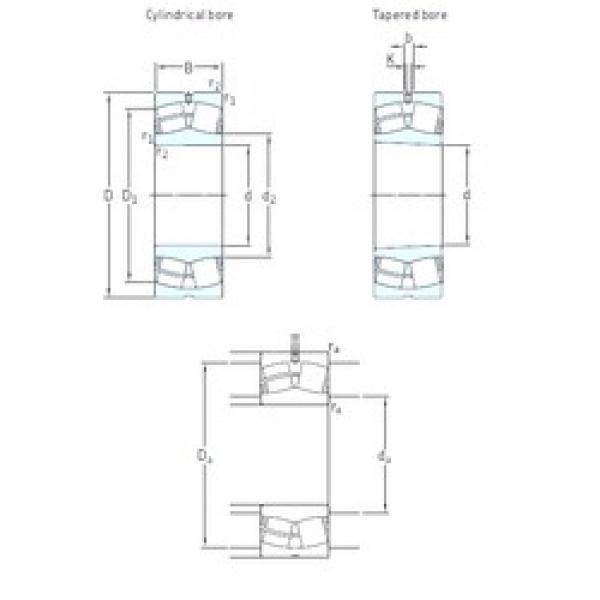 360 mm x 480 mm x 90 mm  SKF 23972CCK/W33 محامل كروية #3 image