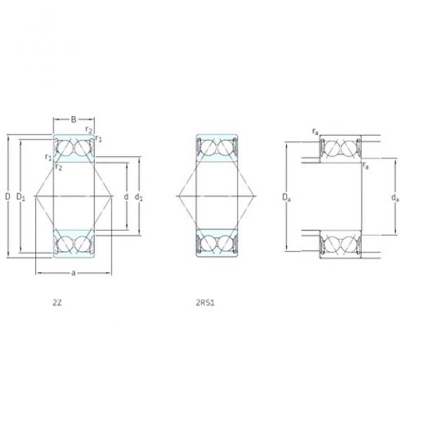 12 mm x 32 mm x 15,9 mm  SKF 3201A-2Z الاتصال الكرات الزاوي #3 image