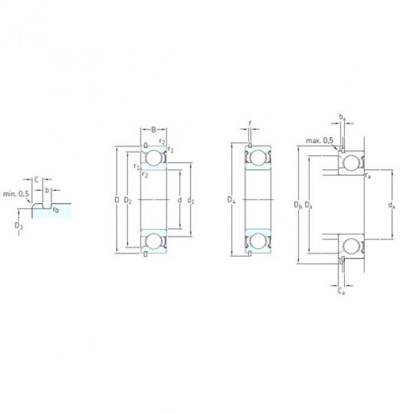 45 mm x 85 mm x 19 mm  SKF 6209-2ZNR الكرات الأخدود العميق #3 image