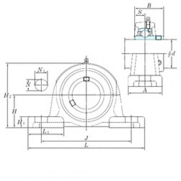 KOYO UCP211 تحمل وحدات #3 image