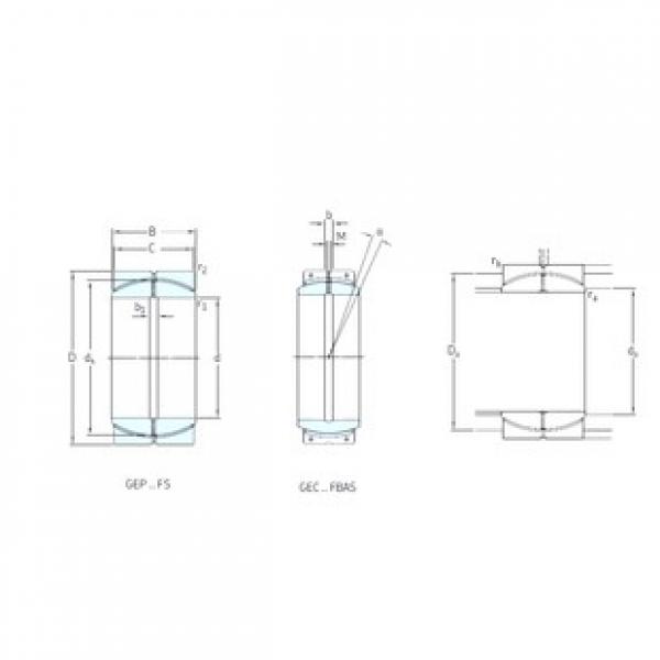 380 mm x 520 mm x 190 mm  SKF GEC380FBAS محامل عادي #3 image